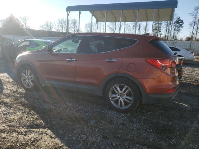 5XYZW3LA8DG008651 - 2013 HYUNDAI SANTA FE S ORANGE photo 2