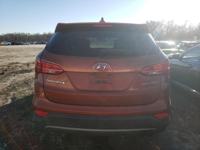 5XYZW3LA8DG008651 - 2013 HYUNDAI SANTA FE S ORANGE photo 6