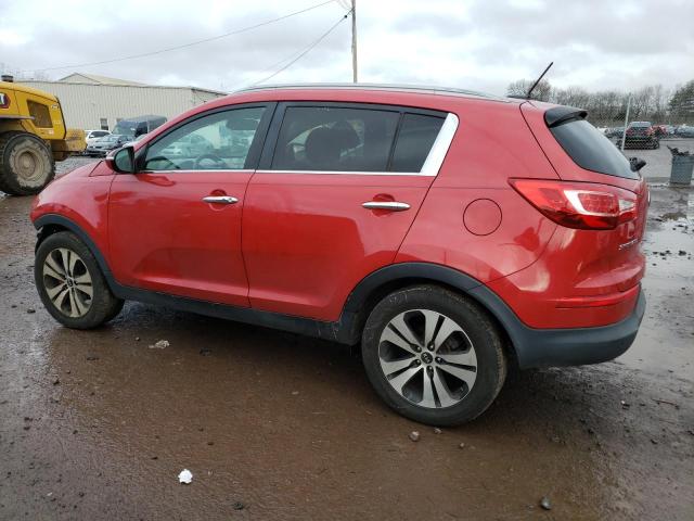 KNDPC3A21D7477833 - 2013 KIA SPORTAGE EX RED photo 2