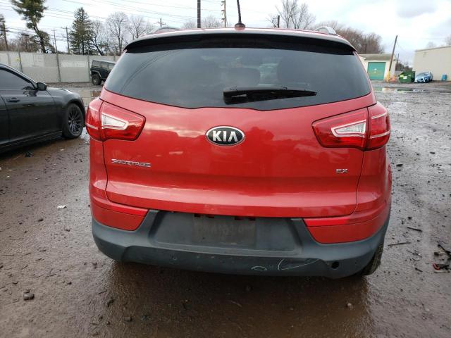 KNDPC3A21D7477833 - 2013 KIA SPORTAGE EX RED photo 6