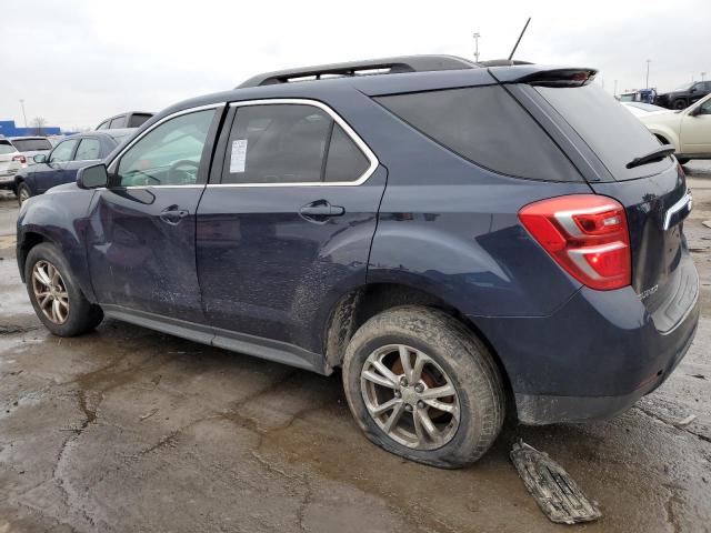 2GNALCEK6H1609334 - 2017 CHEVROLET EQUINOX LT BLUE photo 2