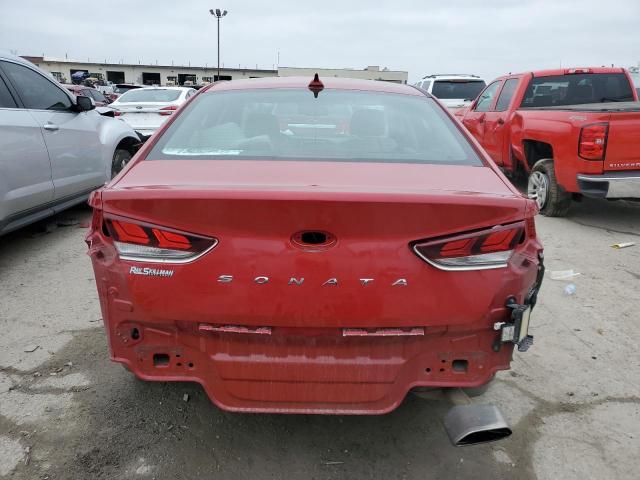 5NPE34AF2KH788809 - 2019 HYUNDAI SONATA LIMITED RED photo 6