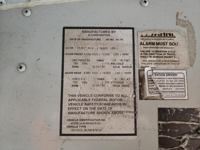 4DRBUAAN85A978191 - 2005 IC CORPORATION 3000 Sarı foto 10