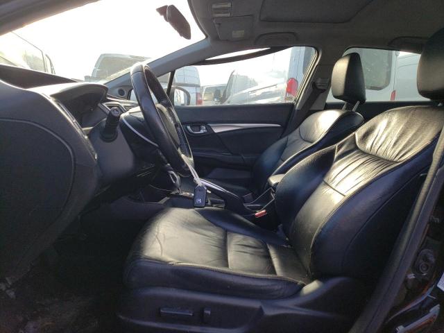 2HGFB2F94FH540561 - 2015 HONDA CIVIC EXL შავი ფოტო 7