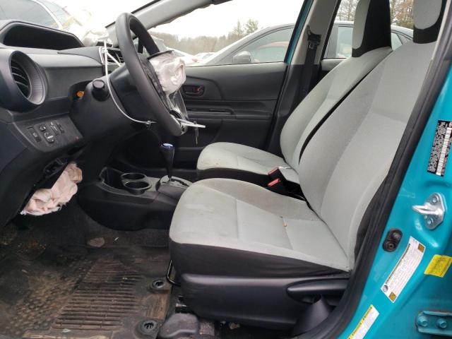 JTDKDTB36J1604573 - 2018 TOYOTA PRIUS C TEAL photo 7