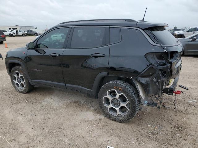 3C4NJDDB3NT148966 - 2022 JEEP COMPASS TRAILHAWK BLACK photo 2