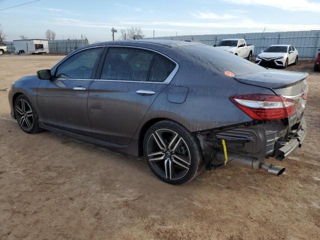 1HGCR2F18HA006621 - 2017 HONDA ACCORD SPORT SPECIAL EDITION GRAY photo 2