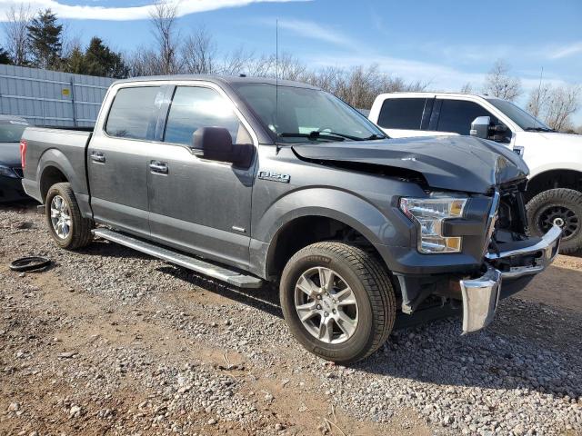 1FTEW1CG8FKD94802 - 2015 FORD F150 SUPERCREW GRAY photo 4
