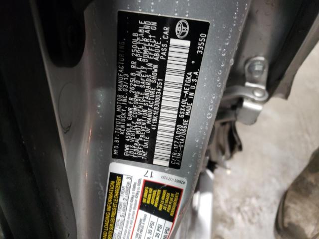 4T1BK1EB3DU034351 - 2013 TOYOTA AVALON BASE 银色 照片 12