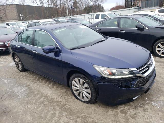 1HGCR3F88FA000334 - 2015 HONDA ACCORD EXL BLUE photo 4