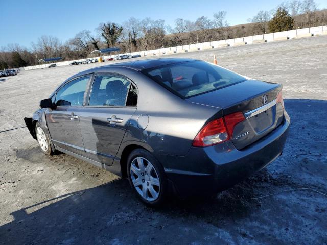 2HGFA16519H315318 - 2009 HONDA CIVIC LX SILVER photo 2