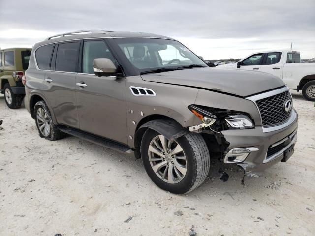 JN8AZ2NF0F9571015 - 2015 INFINITI QX80 TAN photo 4