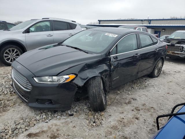 3FA6P0RU1DR360143 - 2013 FORD FUSION TITANIUM HEV BLACK photo 1