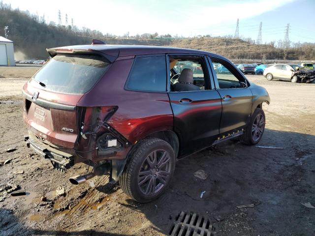 5FNYF8H58LB018378 - 2020 HONDA PASSPORT EXL Tünd qırmızı foto 3