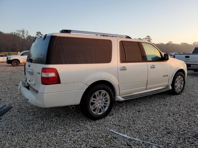 1FMFK19508LA34891 - 2008 FORD EXPEDITION EL LIMITED WHITE photo 3