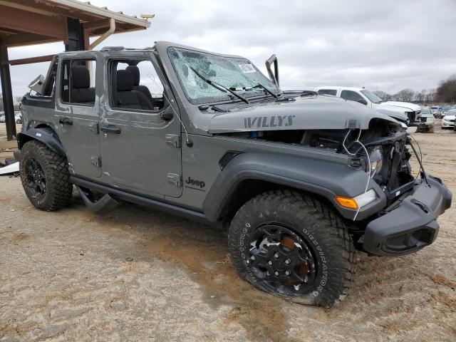 1C4HJXDN2PW672163 - 2023 JEEP WRANGLER SPORT GRAY photo 4