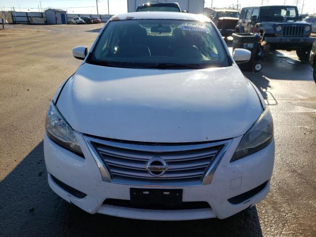 3N1AB7AP4EY341954 - 2014 NISSAN SENTRA S WHITE photo 5