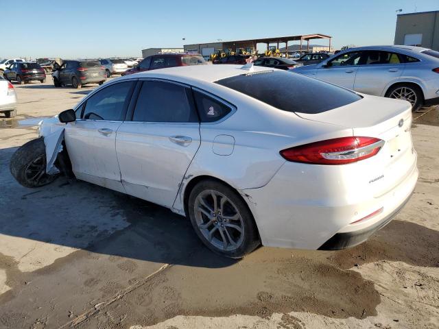 3FA6P0CD0KR249783 - 2019 FORD FUSION SEL WHITE photo 2