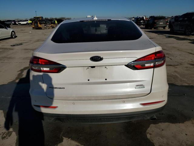 3FA6P0CD0KR249783 - 2019 FORD FUSION SEL WHITE photo 6