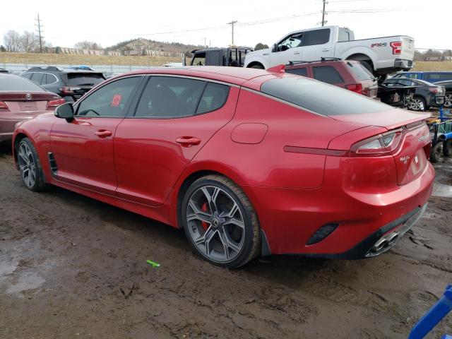 KNAE55LC6M6096744 - 2021 KIA STINGER GT2 RED photo 2