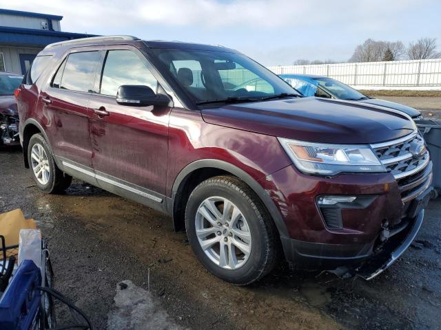 1FM5K8D83JGA77626 - 2018 FORD EXPLORER XLT BURGUNDY photo 4