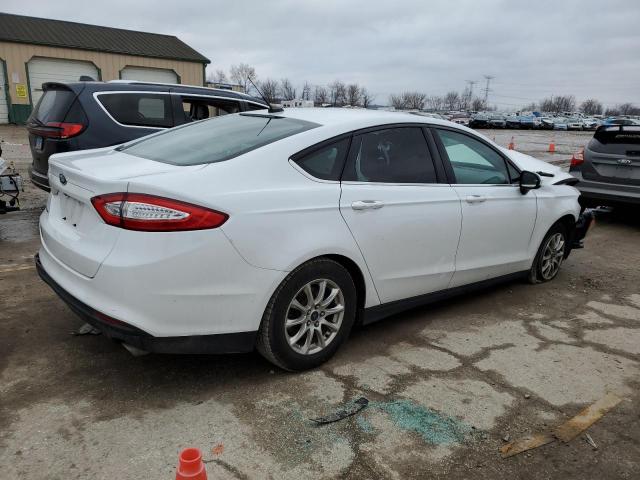 3FA6P0G77FR146113 - 2015 FORD FUSION S WHITE photo 3