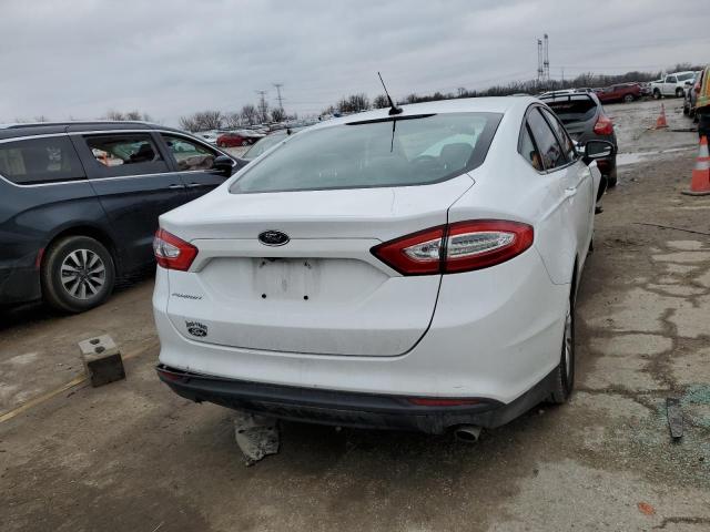 3FA6P0G77FR146113 - 2015 FORD FUSION S WHITE photo 6