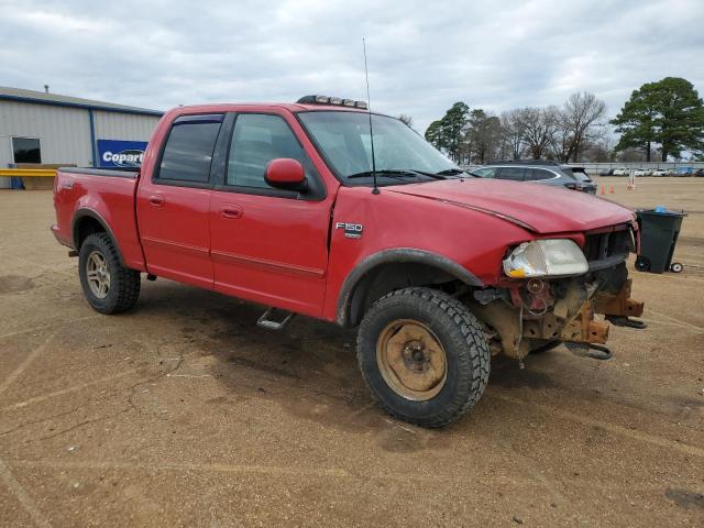 1FTRW08L83KC83115 - 2003 FORD F150 SUPERCREW RED photo 4