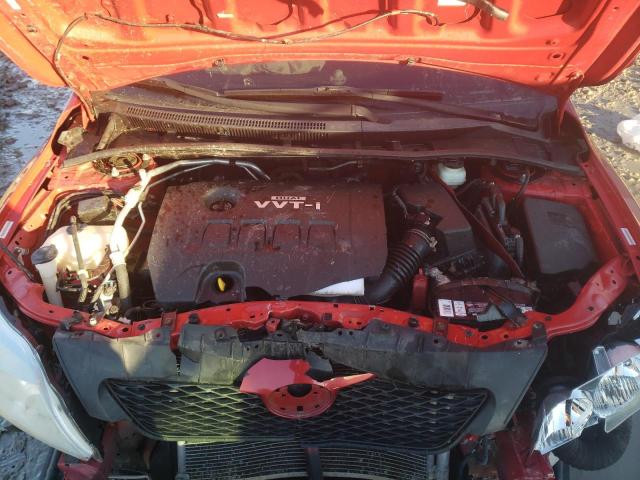1NXBU40E09Z150045 - 2009 TOYOTA COROLLA BASE RED photo 11