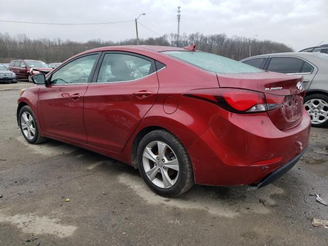 5NPDH4AE6GH780143 - 2016 HYUNDAI ELANTRA SE RED photo 2