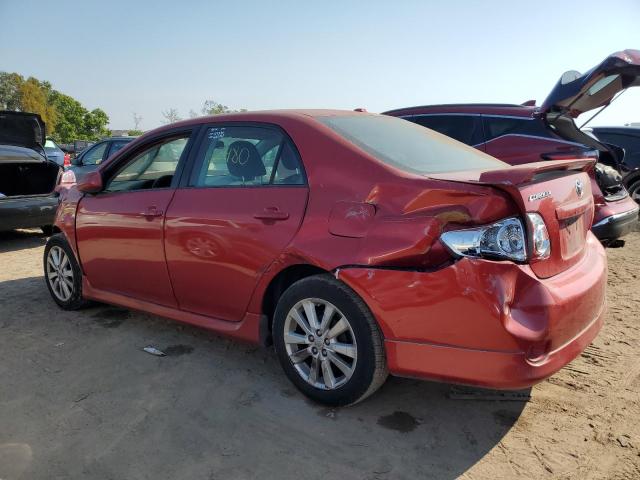 1NXBU40E89Z124390 - 2009 TOYOTA COROLLA BASE RED photo 2