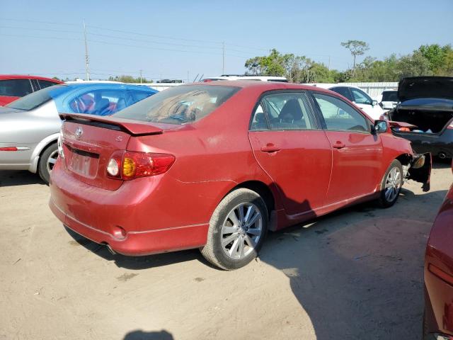 1NXBU40E89Z124390 - 2009 TOYOTA COROLLA BASE RED photo 3