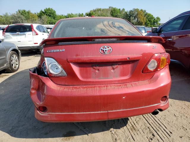 1NXBU40E89Z124390 - 2009 TOYOTA COROLLA BASE RED photo 6