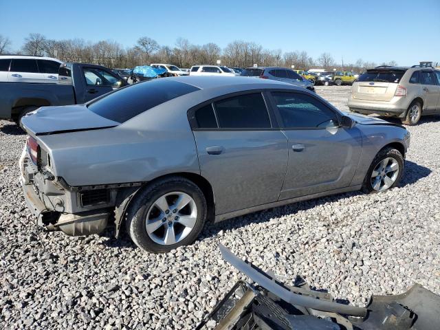 2C3CDXBG1EH171707 - 2014 DODGE CHARGER SE GRAY photo 3