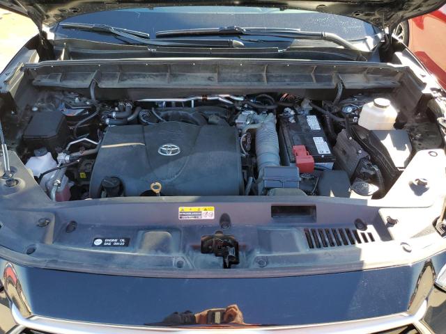 5TDGZRBH6MS079236 - 2021 TOYOTA HIGHLANDER XLE BLACK photo 12