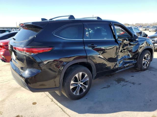 5TDGZRBH6MS079236 - 2021 TOYOTA HIGHLANDER XLE BLACK photo 3