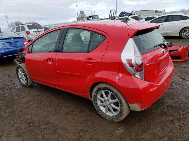 JTDKDTB38E1062530 - 2014 TOYOTA PRIUS C RED photo 2