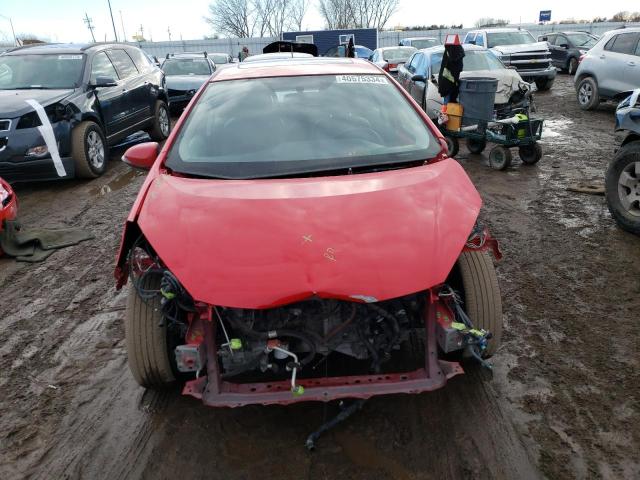 JTDKDTB38E1062530 - 2014 TOYOTA PRIUS C RED photo 5