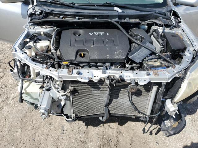 JTDBU4EE4A9113892 - 2010 TOYOTA COROLLA XL BASE SILVER photo 11