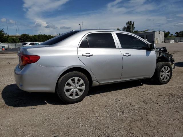 JTDBU4EE4A9113892 - 2010 TOYOTA COROLLA XL BASE SILVER photo 3