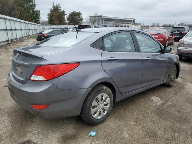 KMHCT4AE3GU982434 - 2016 HYUNDAI ACCENT SE GRAY photo 3