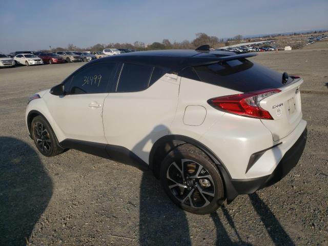 JTNKHMBX3L1066622 - 2020 TOYOTA C-HR XLE WHITE photo 2