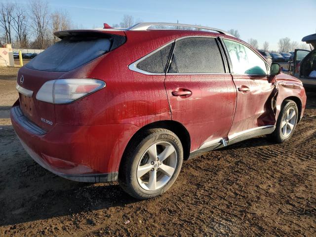 2T2BK1BA6AC036177 - 2010 LEXUS RX 350 RED photo 3