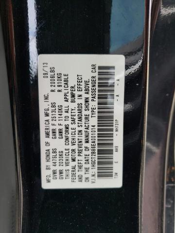 1HGCT2B86EA001014 - 2014 HONDA ACCORD EXL BLACK photo 12