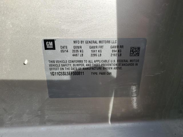 1G11C5SL5EF300811 - 2014 CHEVROLET MALIBU 1LT 棕色 照片 12