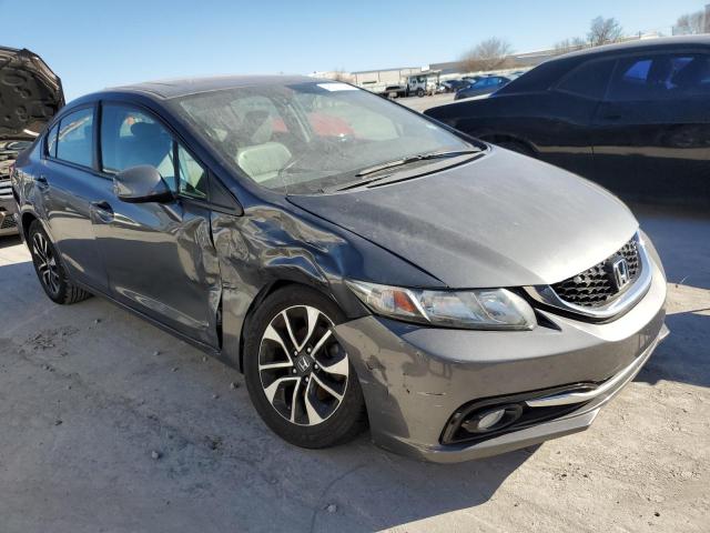 19XFB2F91DE045385 - 2013 HONDA CIVIC EXL GRAY photo 4