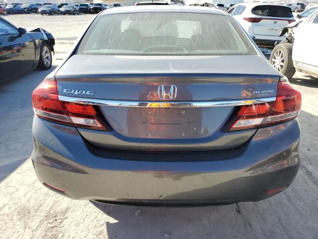 19XFB2F91DE045385 - 2013 HONDA CIVIC EXL GRAY photo 6