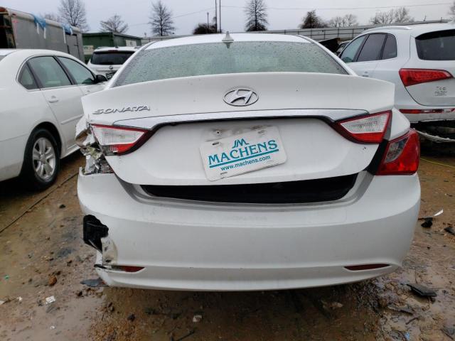 5NPEB4AC5DH639371 - 2013 HYUNDAI SONATA GLS WHITE photo 6