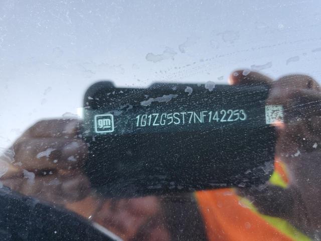 1G1ZG5ST7NF142253 - 2022 CHEVROLET MALIBU RS BLACK photo 12