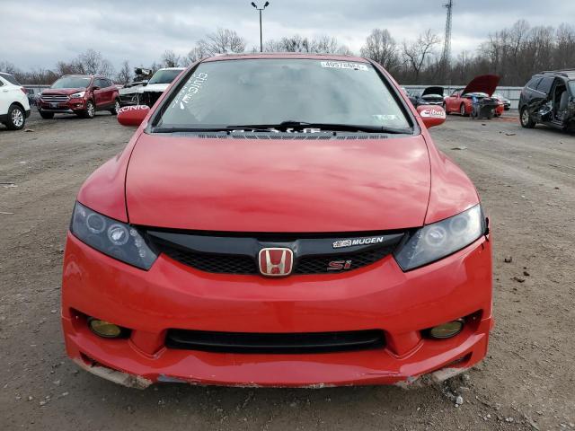 2HGFA5E59AH700963 - 2010 HONDA CIVIC SI RED photo 5